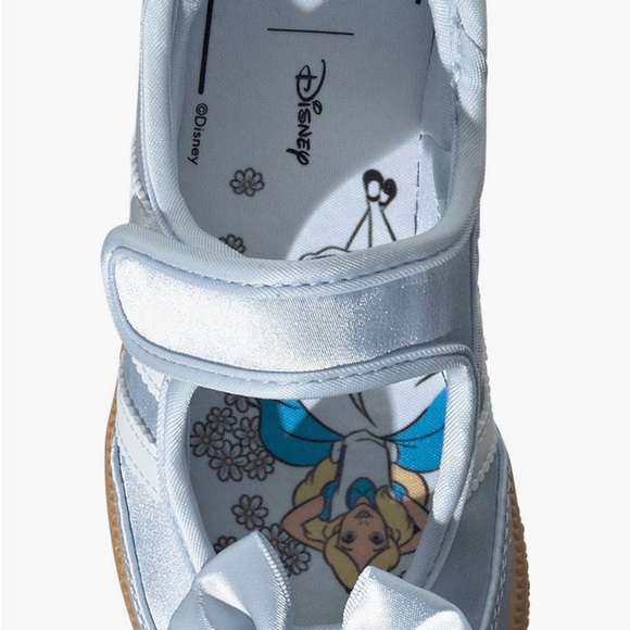 Adidas x Disney Alice in Wonderland  Light Blue Dress Shoes with Bow - Picture 2 of 8
